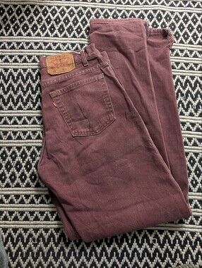 Levi's Maroon Straight Jeans